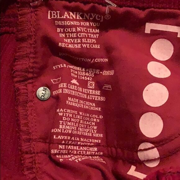 NWT BLANKNYC Cherry Pop Red corduroy mini skirt 27 - Picture 11 of 11